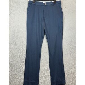 NEW Con.Struct Pants Mens 33X32 Slim Fit Navy Blue Chino Textured Knit Stretch